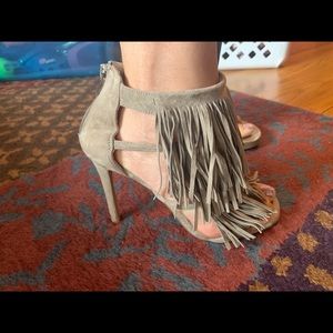 Heels Steven M fringe suede